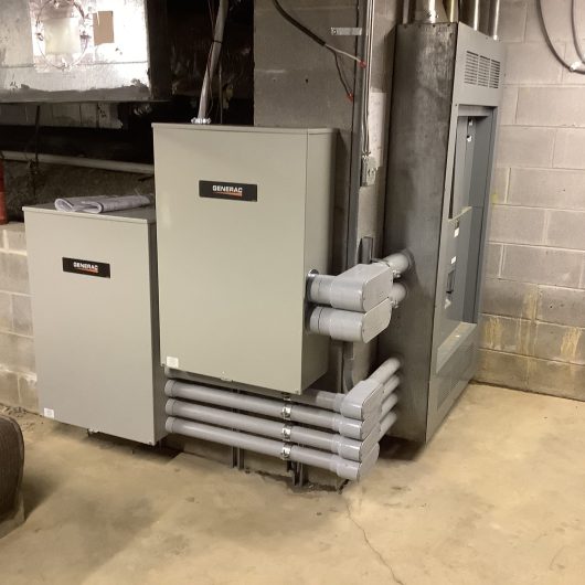 indoor furnace installation