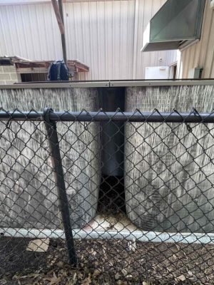 a close up of a cage