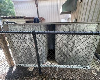 a close up of a cage